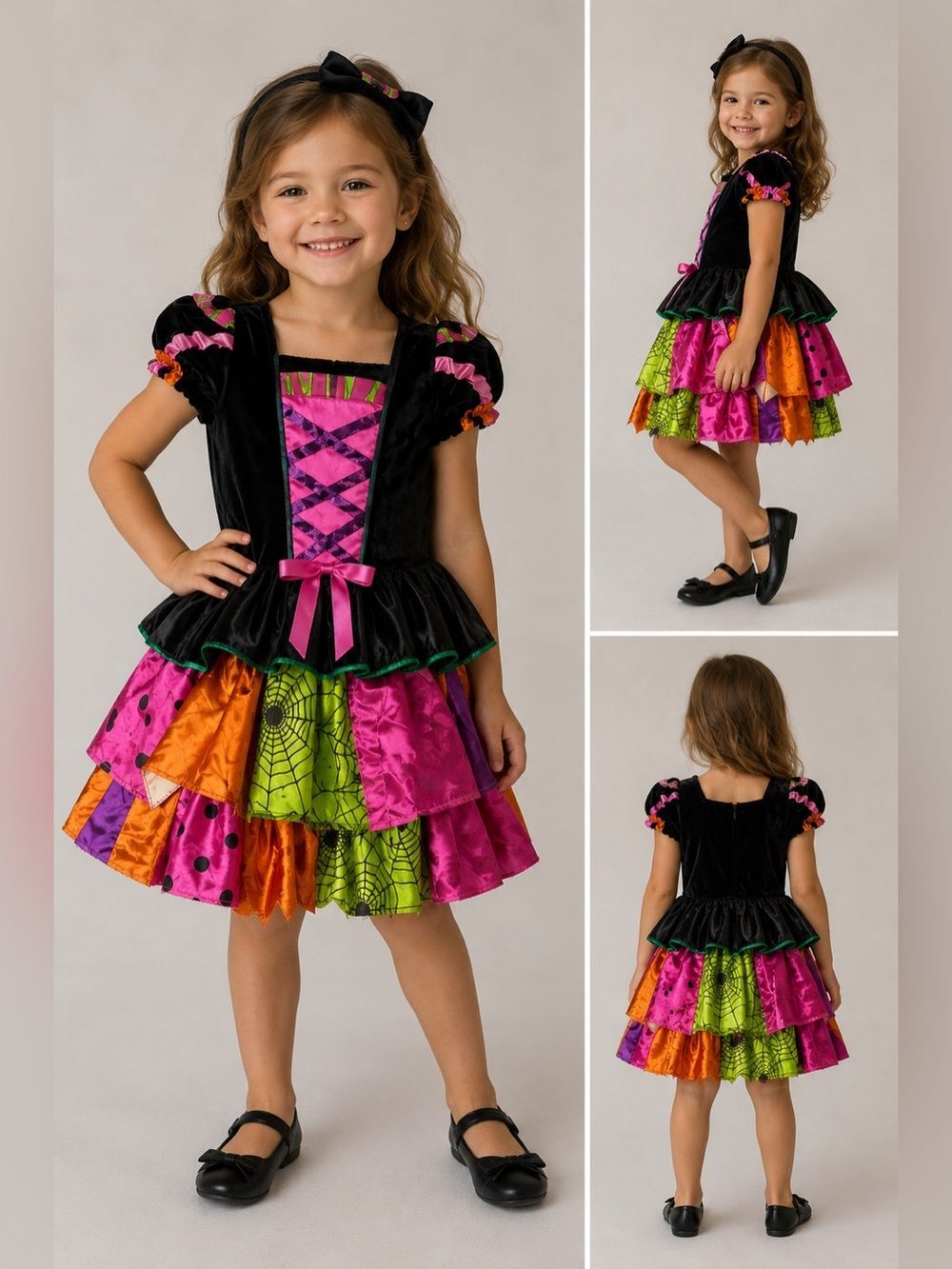 Halloween Costume Girl’s Colorful Dress Size 4-6 Gypsy/Witch